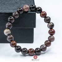 Vòng tay Gỗ Hóa Thạch 12mm